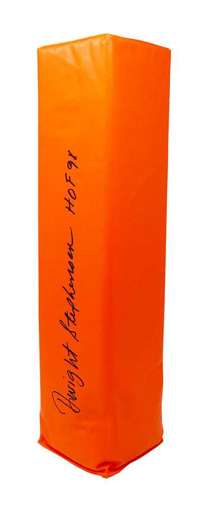 Dwight Stephenson Signed Orange Endzone Football Pylon w/HOF'98 - Schwartz Authenticated