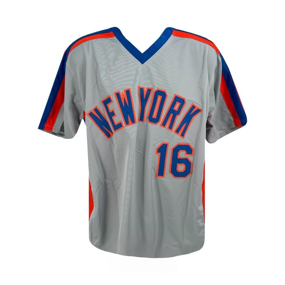 New York Mets Dwight Gooden Autographed Custom Gray Baseball Jersey - BAS Witnessed (#6 Signed)