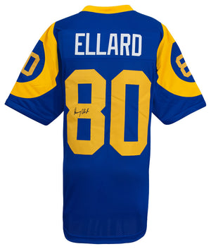 Los Angeles Rams Henry Ellard Signed Blue Custom Football Jersey