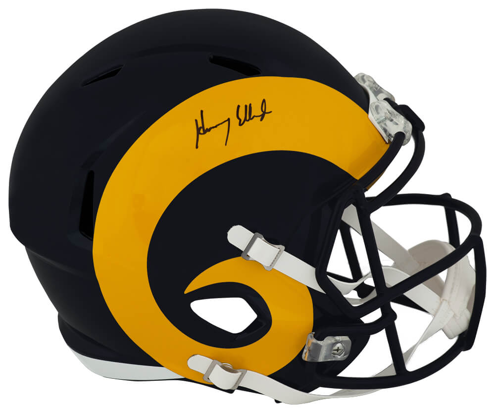 Henry Ellard Signed Los Angeles Rams Riddell Full Size Speed Replica Helmet