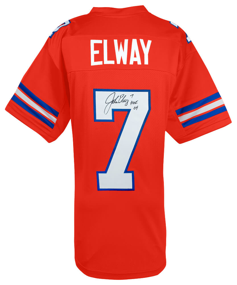 John Elway Signed Denver Broncos Orange Crush Custom Jersey "HOF 04" Schwartz Authenticated