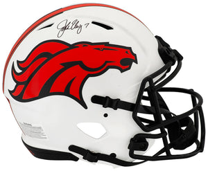 John Elway Signed Denver Broncos LUNAR Riddell Full Size ProLine Authentic Speed Helmet