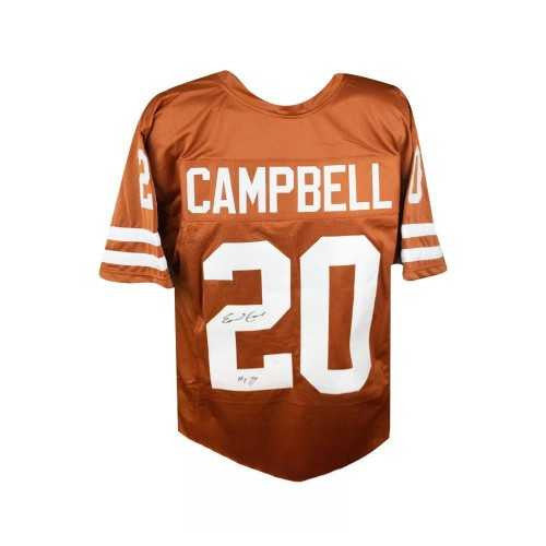 Earl Campbell “HT 77” Signed Texas Longhorns Custom Orange Jersey – JSA COA