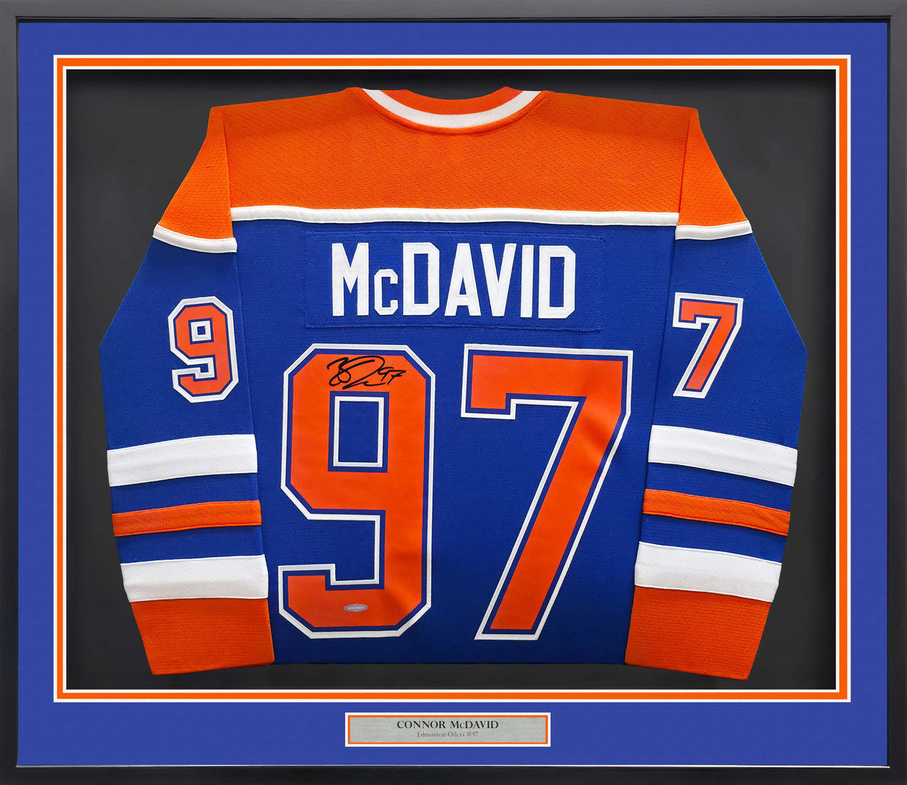 Connor McDavid Signed Framed Edmonton Oilers Jersey - Upper Deck Authenticated