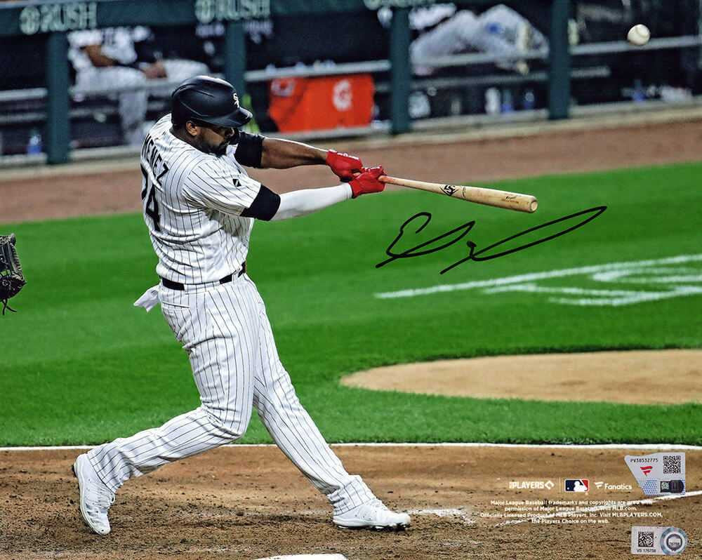 Eloy Jimenez Signed Chicago White Sox Hitting 8x10 Photo - (Fanatics)