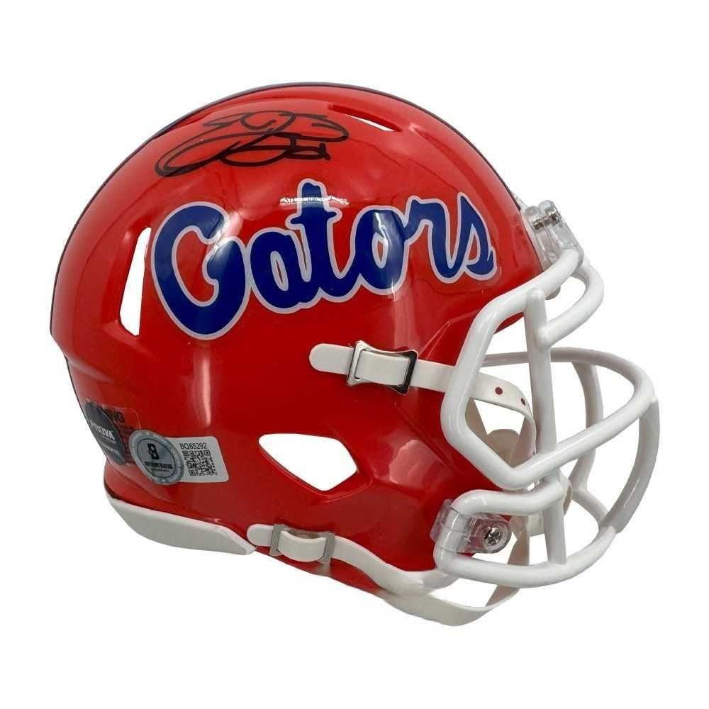 Emmitt Smith Autographed Florida Gators Orange Speed Mini Helmet - BAS