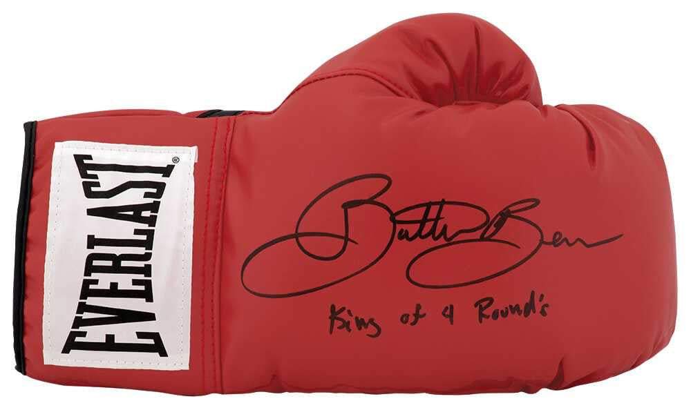 Eric 'Butterbean' Esch Signed Everlast Red Boxing Glove w/King of 4 Rounds