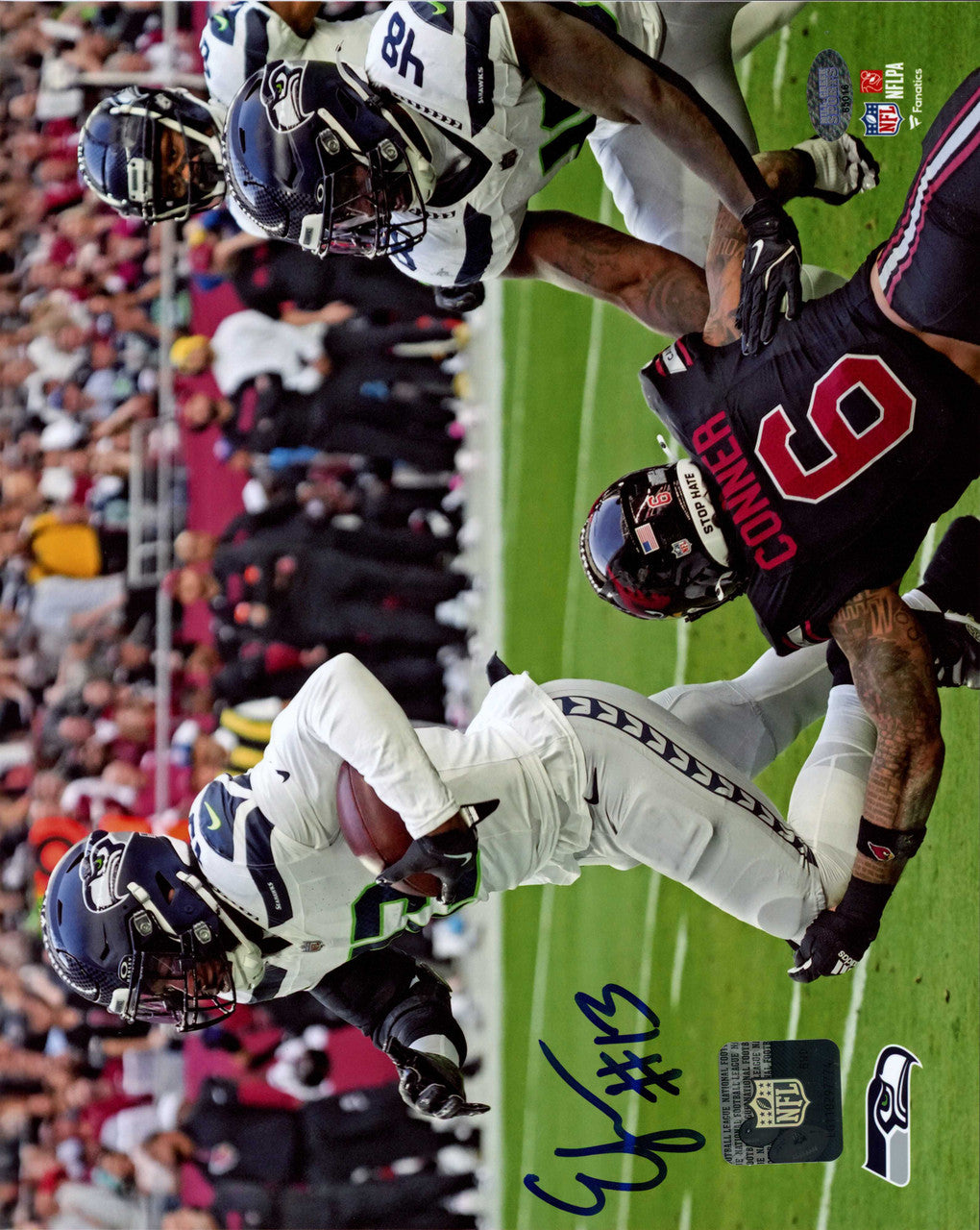 Ernest Jones IV Autographed 8x10 Photo Seattle Seahawks MCS Holo Stock #242561