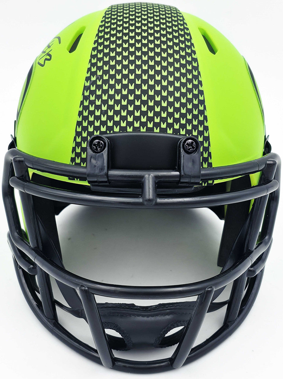 Seahawks Rave Ernest Jones IV Autographed Seattle Seahawks Rave Green Speed Mini Hel