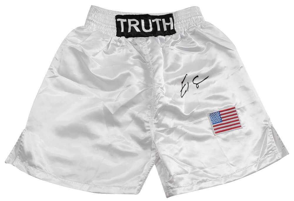 Errol Spence Jr Signed Truth White Custom Boxing Trunks - (Beckett)
