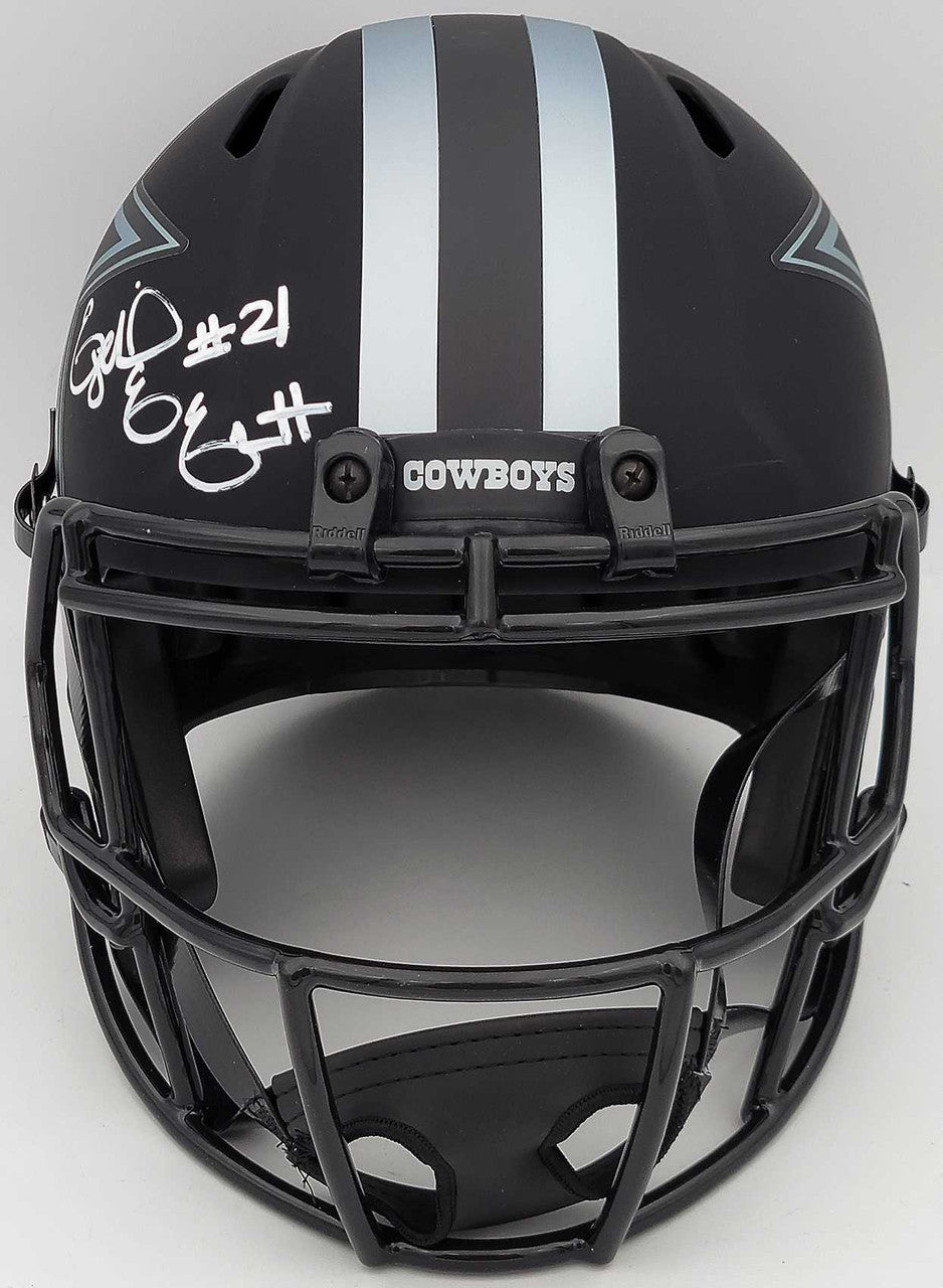 Ezekiel Elliott Autographed Dallas Cowboys Eclipse Black Full Size Rep