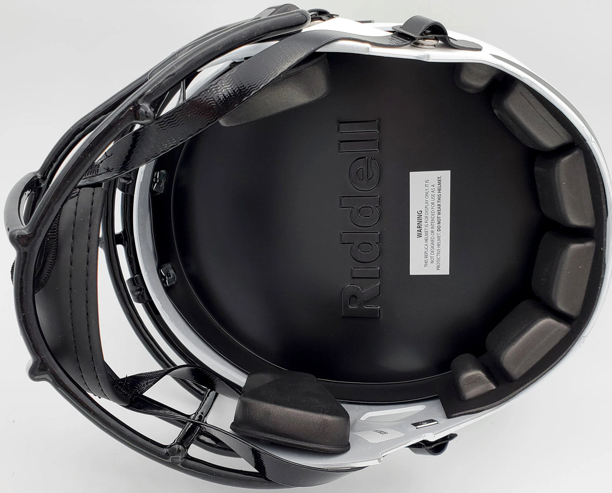 Russell Wilson Autographed Seattle Seahawks White Lunar Eclipse Full-Size Speed Replica Helmet - RW Holo & Beckett BAS