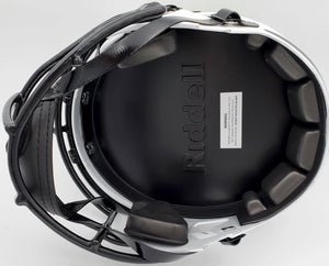 Russell Wilson Autographed Seattle Seahawks White Lunar Eclipse Full-Size Speed Replica Helmet - RW Holo & Beckett BAS