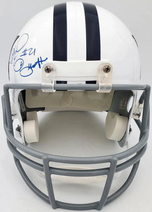 Ezekiel Elliott Autographed Dallas Cowboys Riddell Thanksgiving Full Size Speed Replica Helmet - Beckett BAS Authenticated