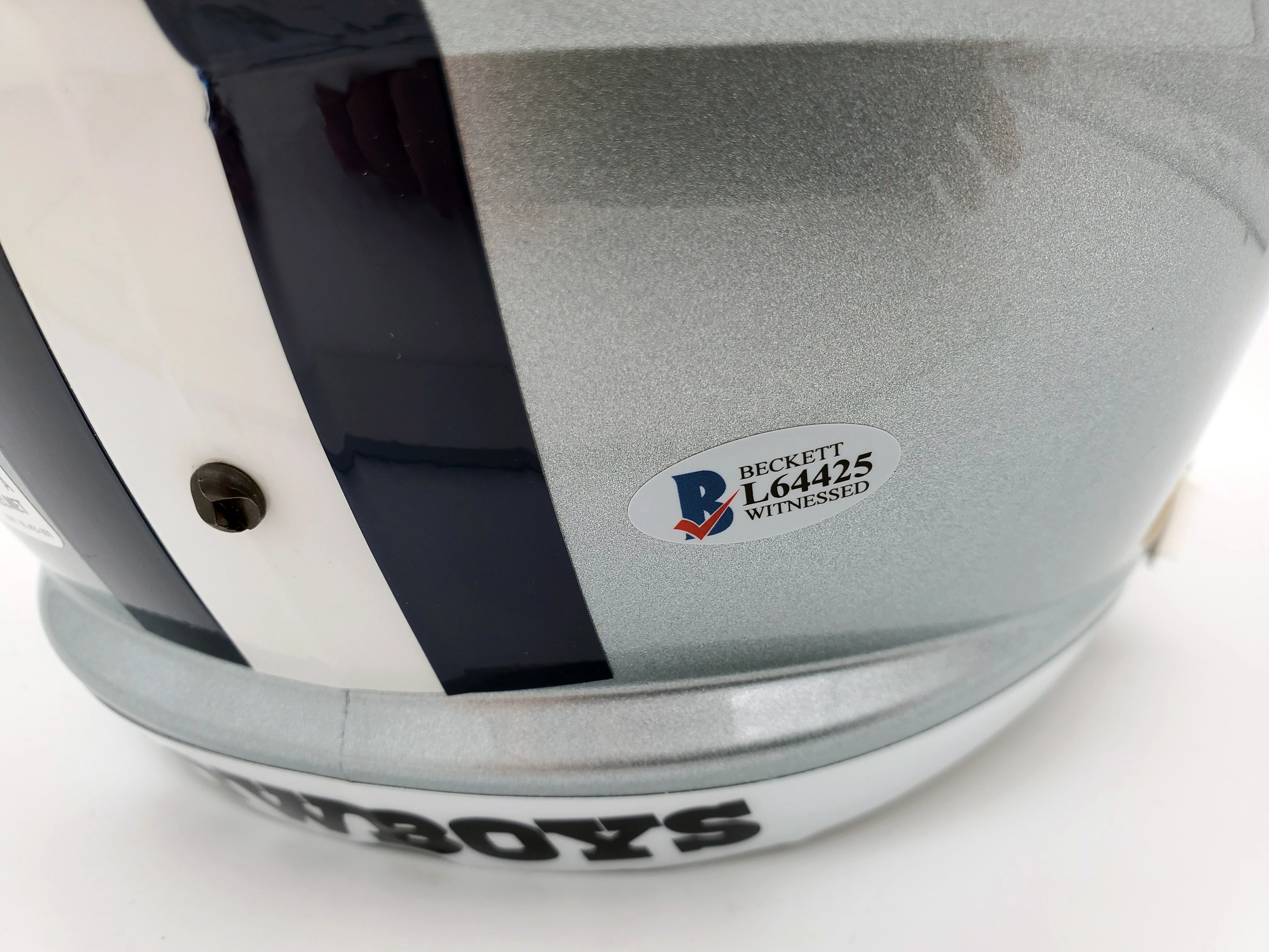 Ezekiel Elliott Autographed Dallas Cowboys Riddell Full Size Speed Replica Helmet - Beckett BAS Authenticated
