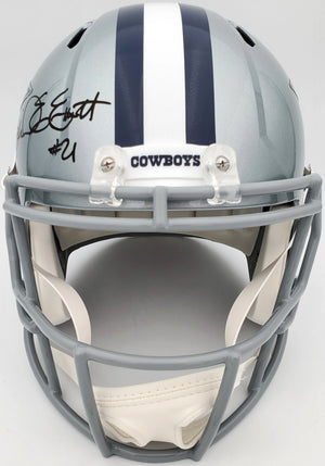 Ezekiel Elliott Autographed Dallas Cowboys Riddell Full Size Speed Replica Helmet - Beckett BAS Authenticated