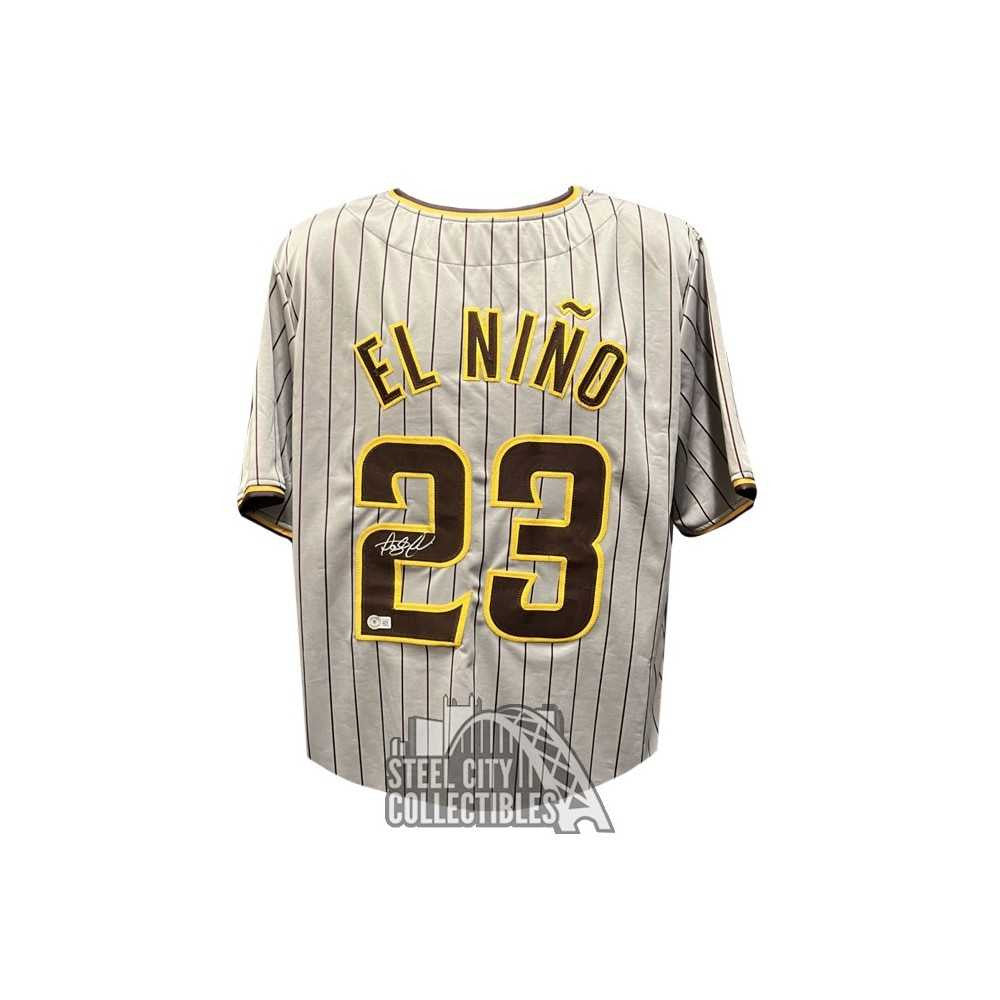 Fernando Tatis Jr Autographed El Nino San Diego Custom Gray Pinstripe Baseball Jersey - BAS