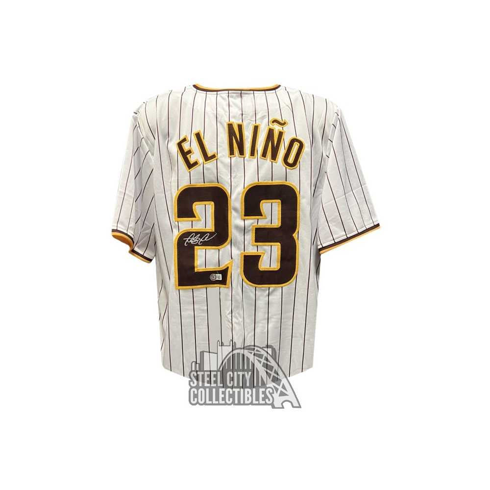 Fernando Tatis Jr Autographed El Nino San Diego Custom White Pinstripe Baseball Jersey - BAS
