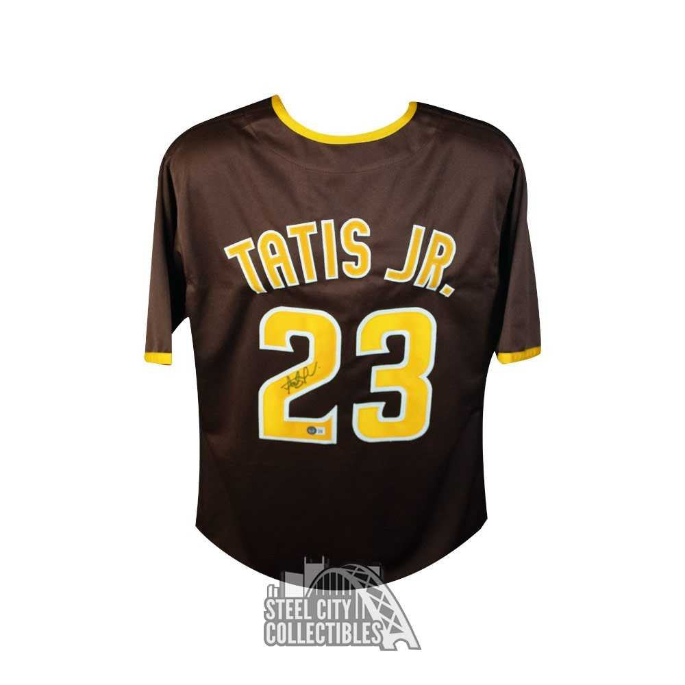 Fernando Tatis Jr Autographed San Diego Brown Custom Baseball Jersey - BAS