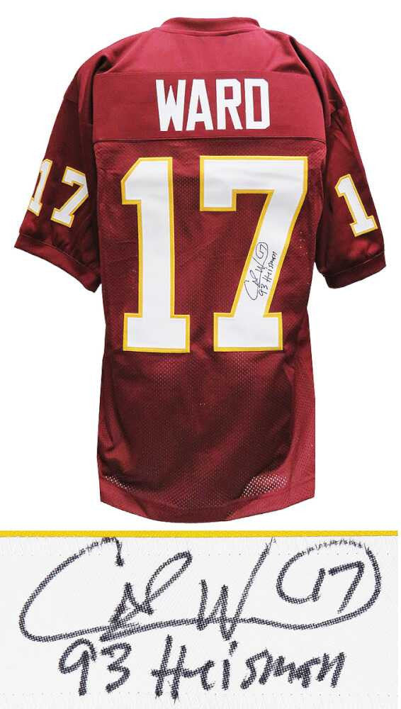 Charlie Ward Signed Florida State Seminoles Custom Jersey – ’93 Heisman Schwartz COA