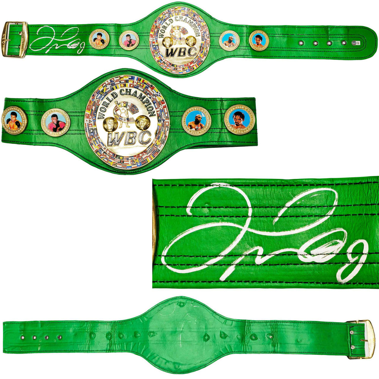 Floyd Mayweather Jr. Signed Green WBC World Championship Belt – BAS Witness