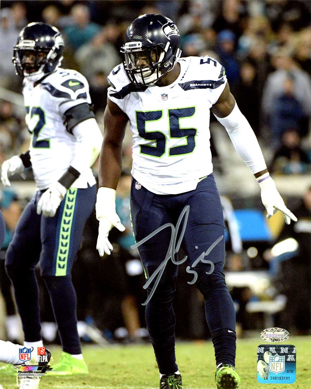 Frank Clark Autographed 8x10 Photo Seattle Seahawks MCS Holo Stock #138035