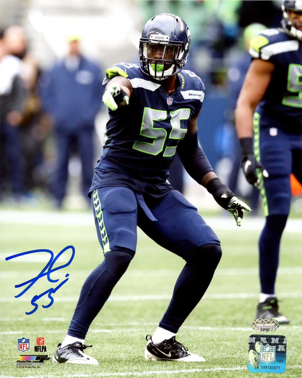 Frank Clark Autographed 8x10 Photo Seattle Seahawks MCS Holo Stock #138036