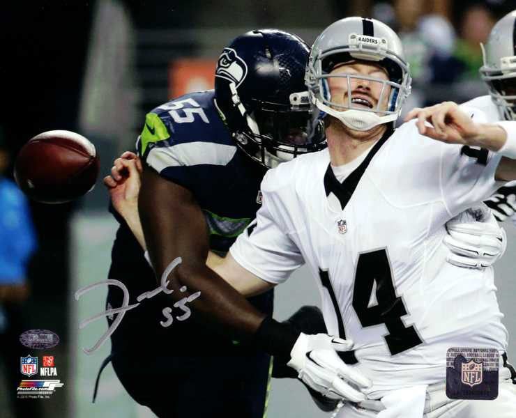 Frank Clark Autographed 8x10 Photo Seattle Seahawks MCS Holo Stock #94272