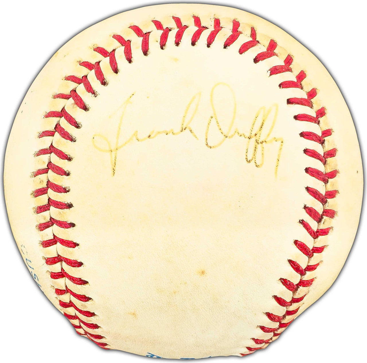 Frank Duffy Autographed Official AL Baseball Cleveland Indians, Boston Red Sox Beckett BAS #BK44462