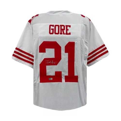 Frank Gore Autographed San Francisco 49ers White Jersey - BAS