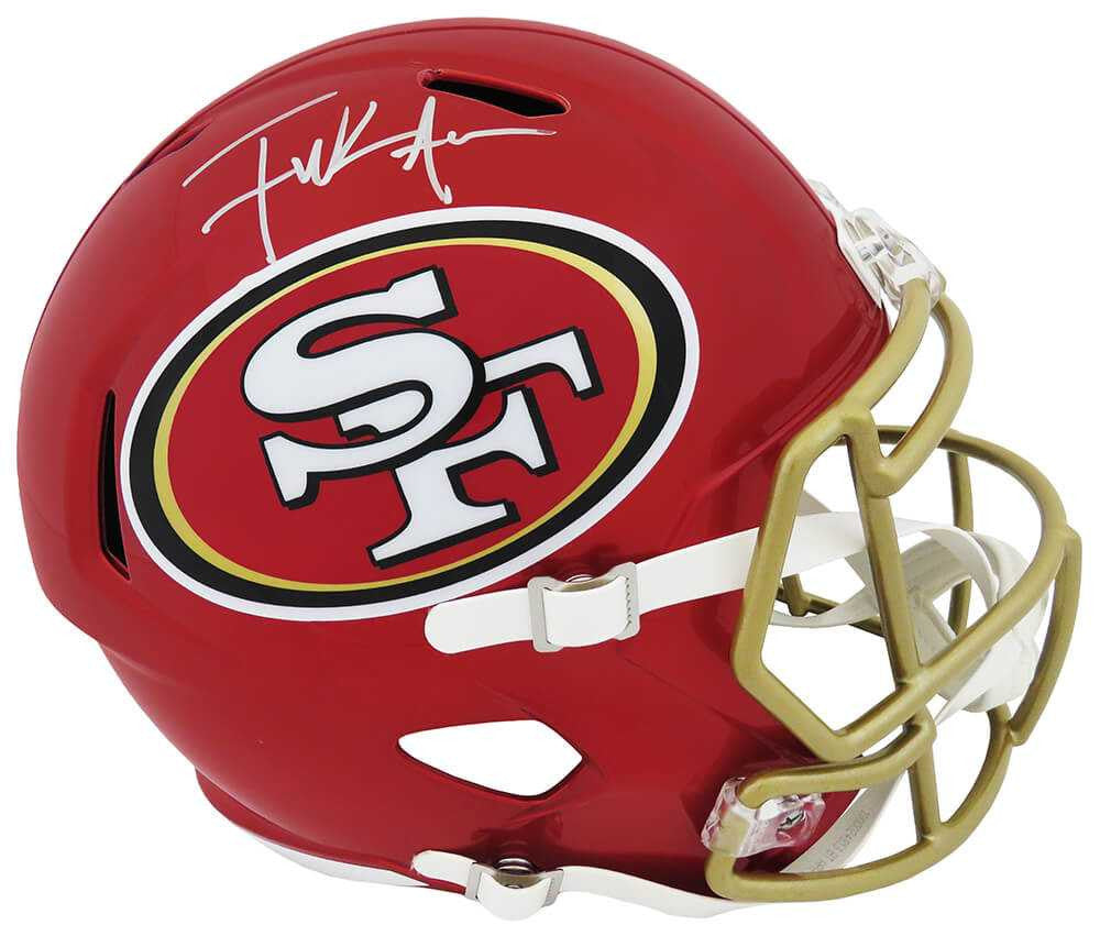 Frank Gore Signed San Francisco 49ers FLASH Riddell Full Size Speed Helmet - Schwartz Authenticated