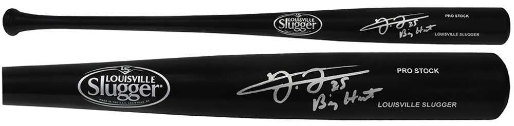 Frank Thomas Signed Louisville Slugger Pro Stock Black Baseball Bat w/Big Hurt - Schwartz Authenticated