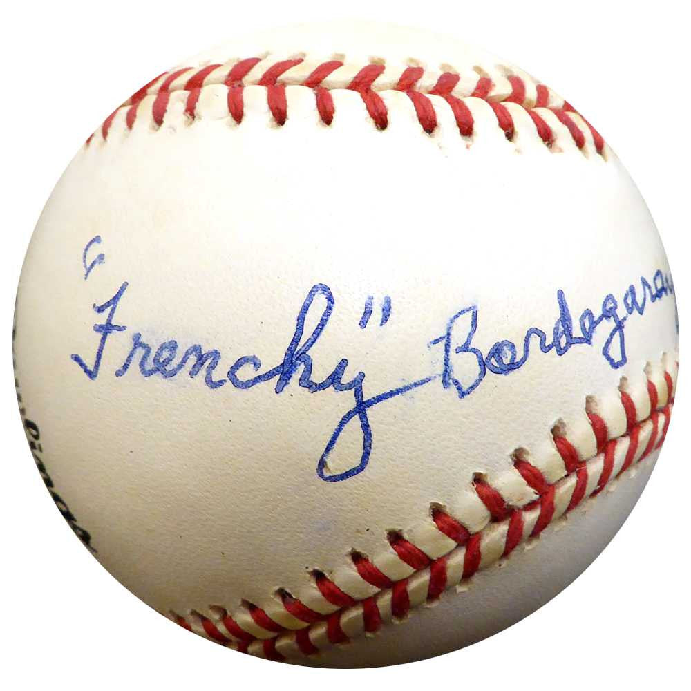 "Frenchy Bordagary" Autographed Official NL Baseball Brooklyn Dodgers Beckett BAS #E48041