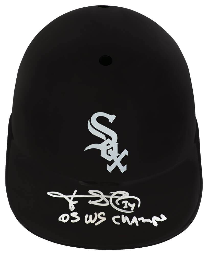 Freddy Garcia Signed Chicago White Sox Souvenir Replica Batting Helmet w/05 WS Champs