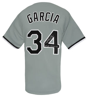 Freddy Garcia Signed Grey Custom Baseball Jersey w/05 WS Champs