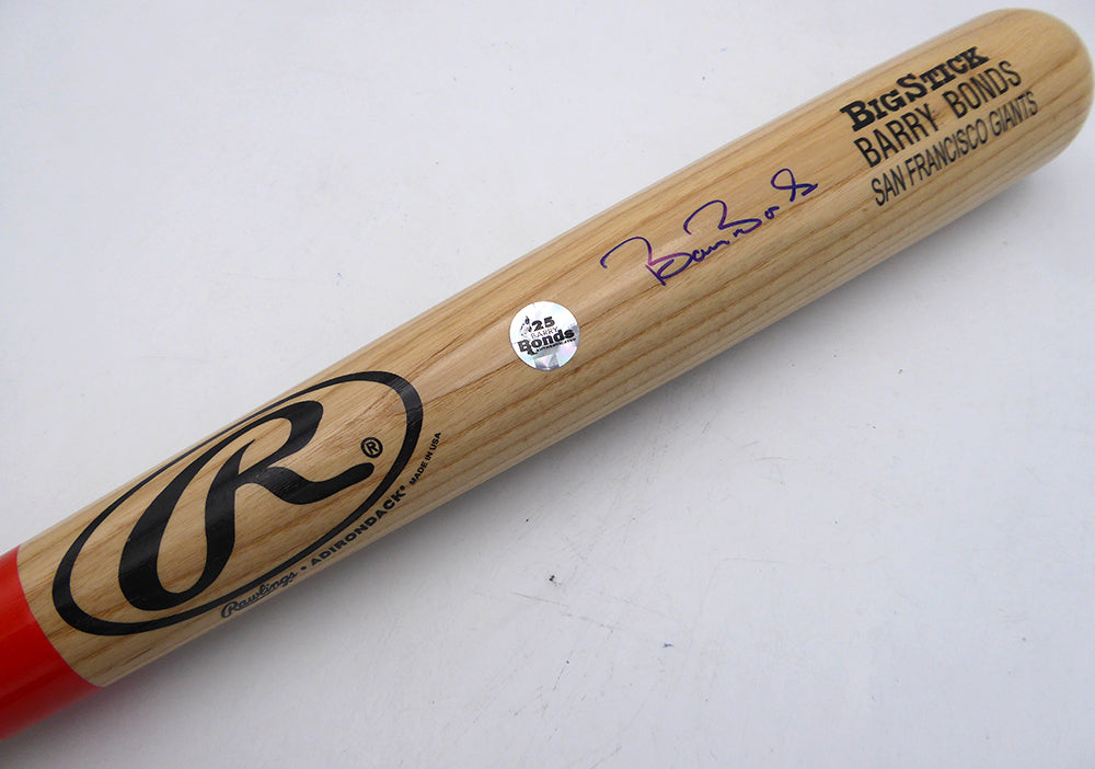 Barry Bonds Autographed Rawlings Adirondack Bat San Francisco Giants Beckett BAS QR!!