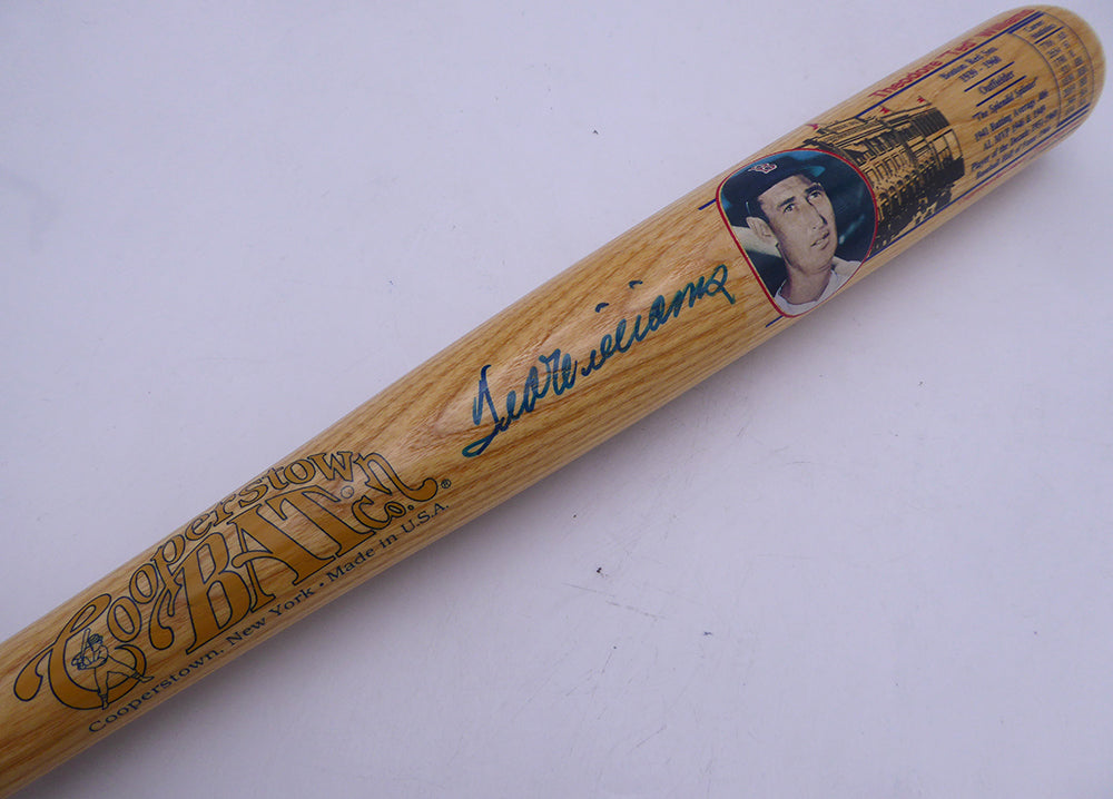 Ted Williams Autographed Cooperstown Bat Boston Red Sox JSA Full COA Authenticated