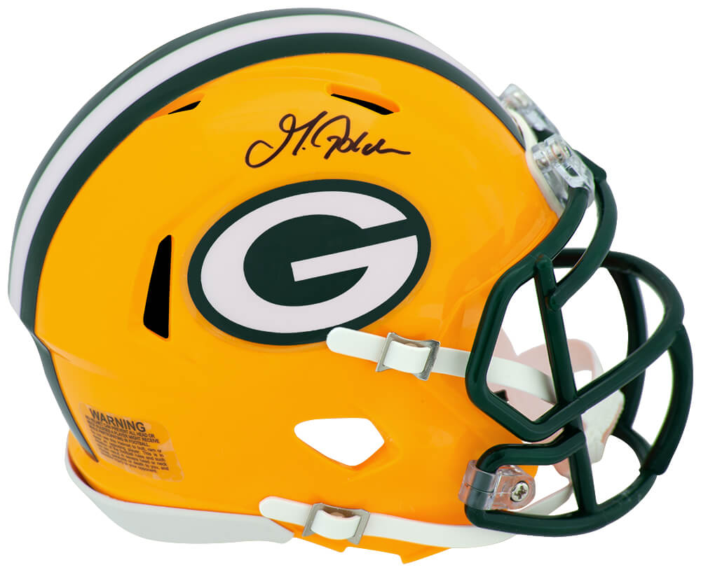 Matthew Golden Signed Green Bay Packers Riddell Speed Mini Helmet