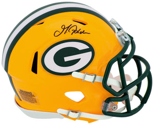 Matthew Golden Signed Green Bay Packers Riddell Speed Mini Helmet
