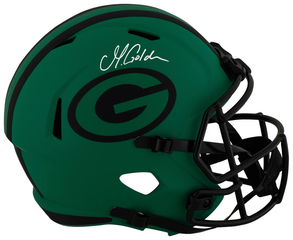Matthew Golden Signed Green Bay Packers RAVE Riddell Full Size Speed Replica Helmet