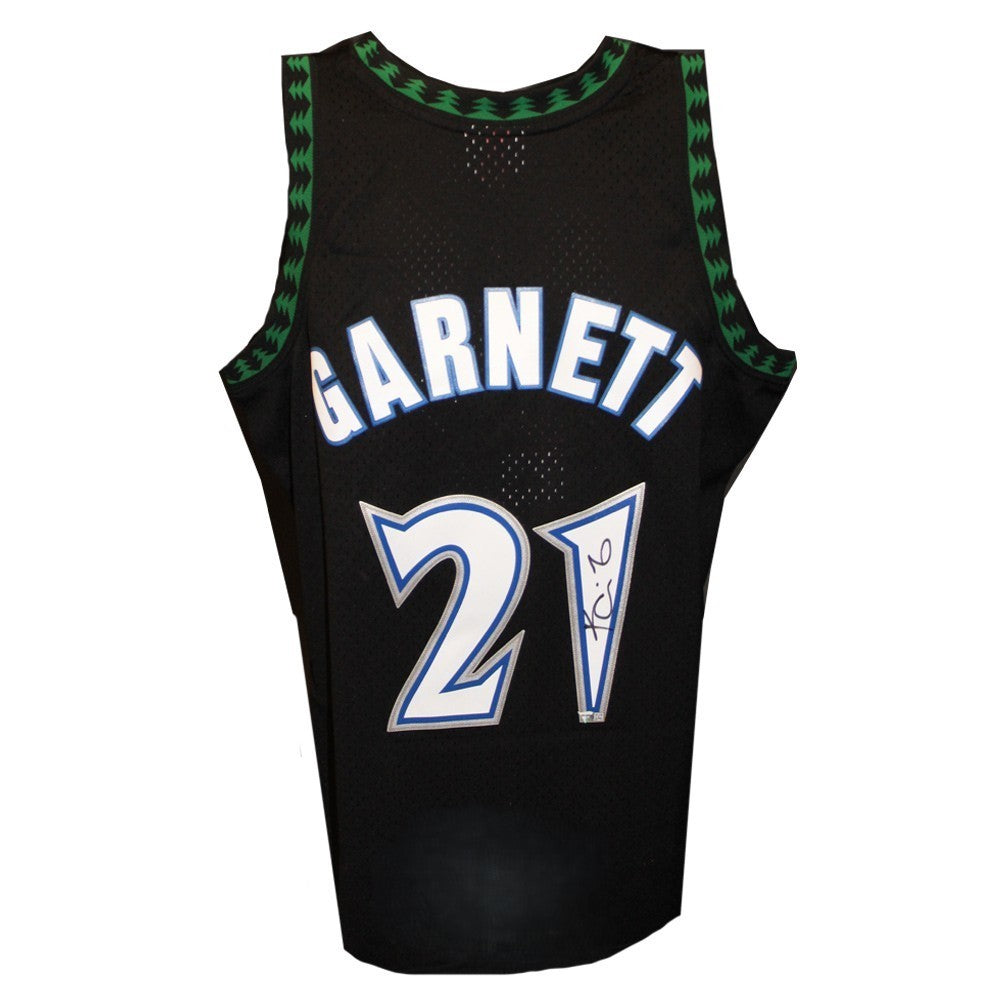 Kevin Garnett Signed Timberwolves Black Mitchell & Ness Swingman Jersey Fanatics Authenticated