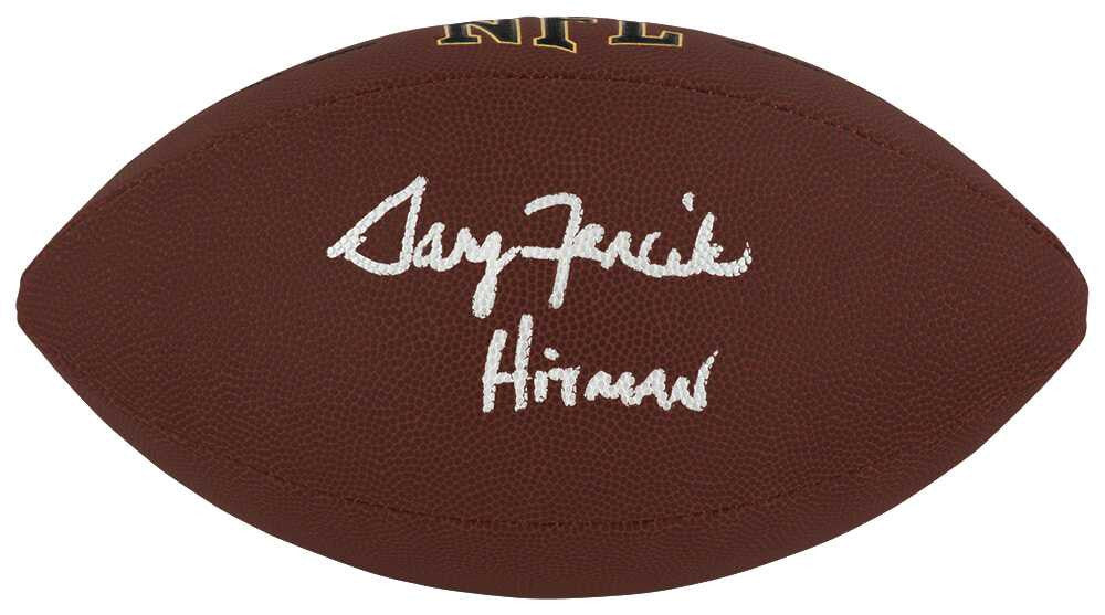 Gary Fencik Signed Wilson Super Grip Full Size NFL Football - Schwartz Authenticated