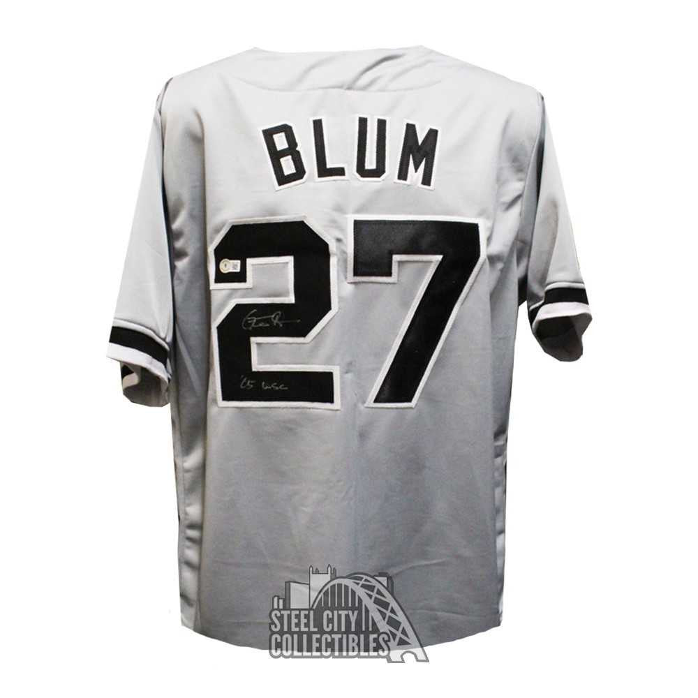 Geoff Blum Autographed Chicago 05 WSC Gray Custom Baseball Jersey - BAS