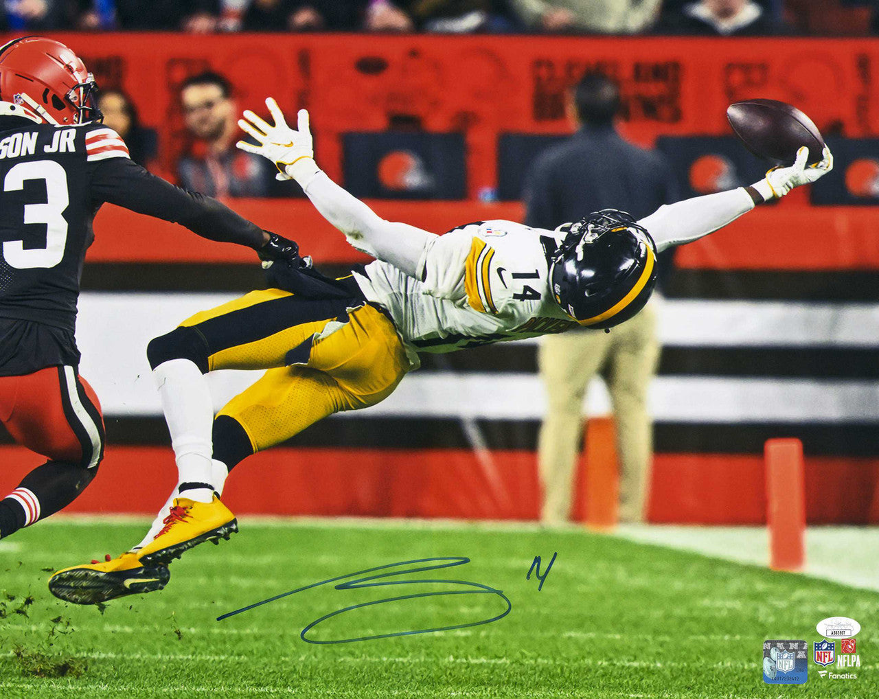 George Pickens Autographed 16x20 Photo Pittsburgh Steelers JSA Stock #224806