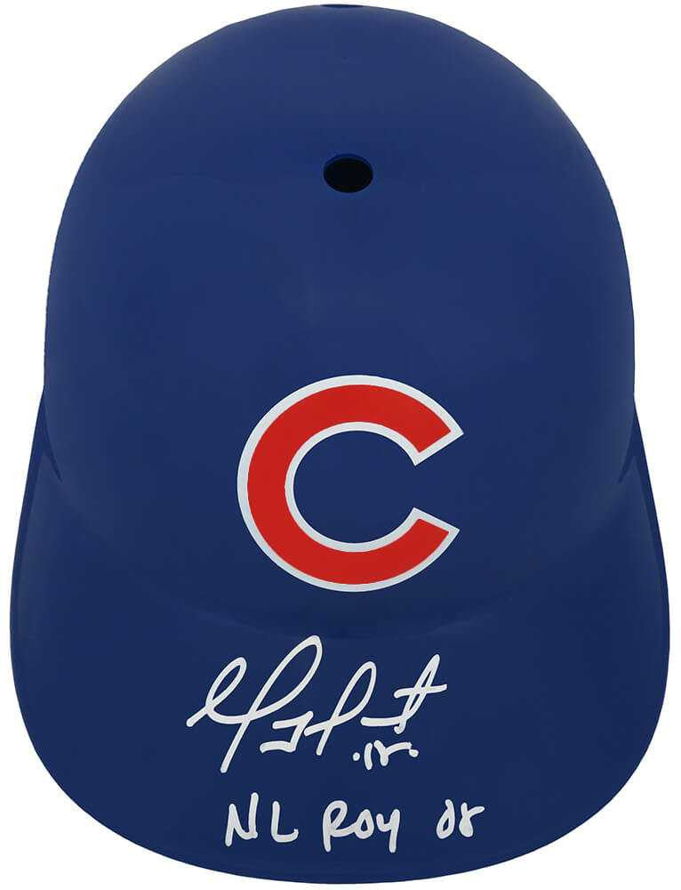 Geovany Soto Signed Chicago Cubs Replica Souvenir Batting Helmet w/NL ROY 08