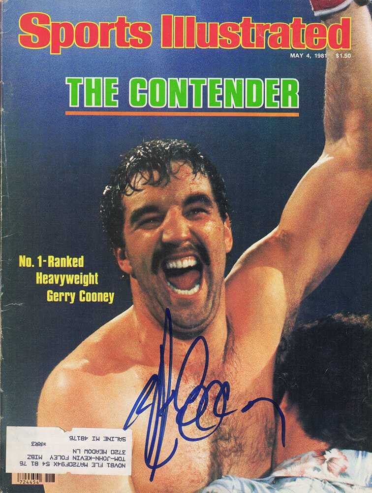Gerry Cooney Signed Sports Illustrated May 4, 1981 Original Magazine - Schwartz Authenticated