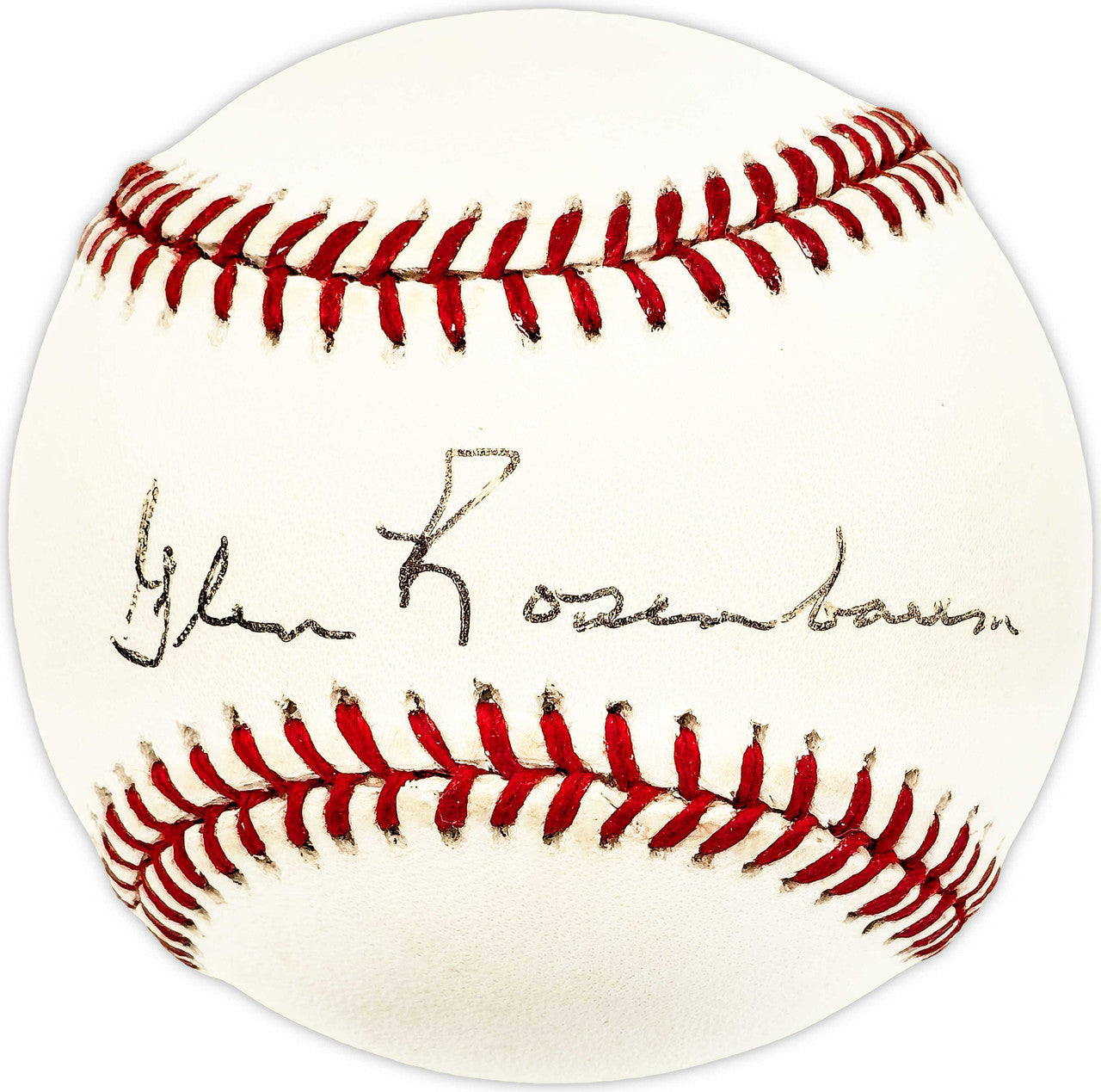Glen Rosenbaum Autographed Official MLB Baseball Chicago White Sox Coach SKU #226060