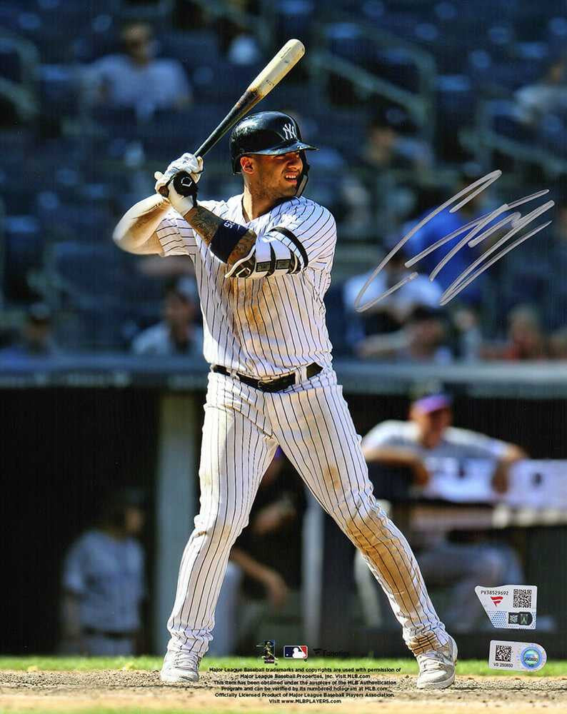 Gleyber Torres Signed New York Yankees Hitting 8x10 Photo - (Fanatics)