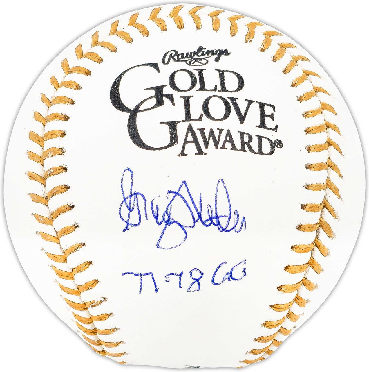 Graig Nettles Autographed Official Gold Glove Logo MLB Baseball New York Yankees "77 & 78 GG" Beckett BAS Witness Stock #224696