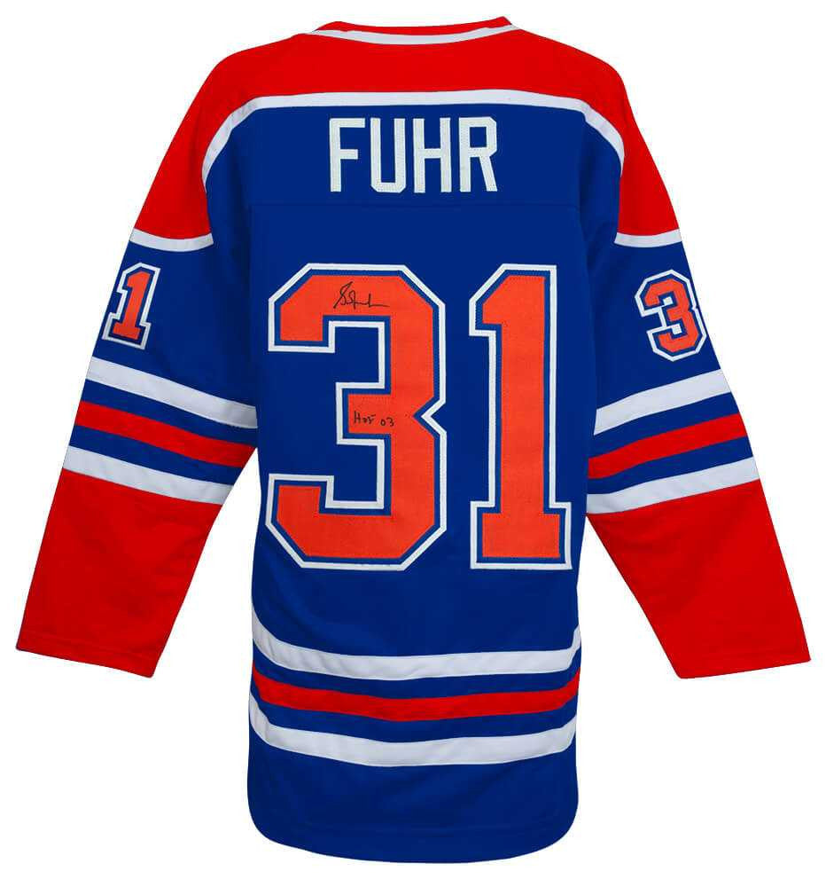 Grant Fuhr Signed Jersey  Schwartz Sports Memorabilia